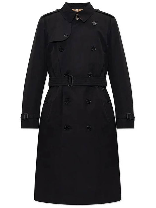 Kensington Heritage Long Trench Coat Black - BURBERRY - BALAAN 2