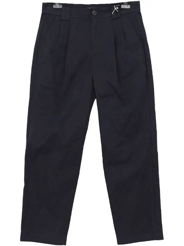 Cotton Straight Pants Navy - A.P.C. - BALAAN 5