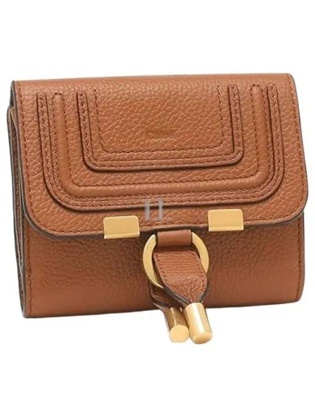 Marcie Square Flap Half Wallet Brown - CHLOE - BALAAN 2