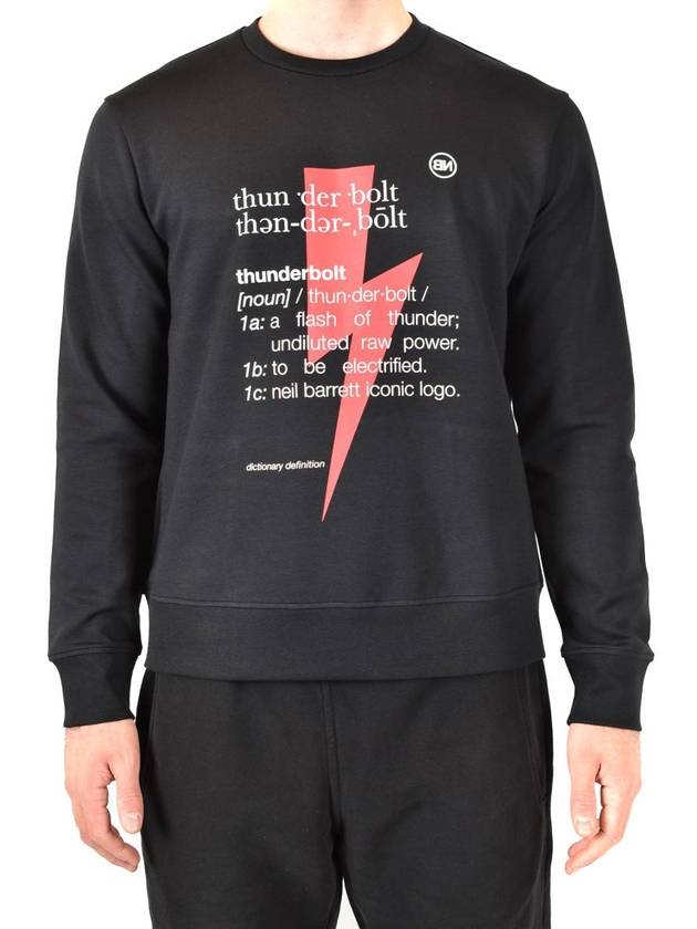 Men's Definition Sweatshirt Black - NEIL BARRETT - BALAAN 3