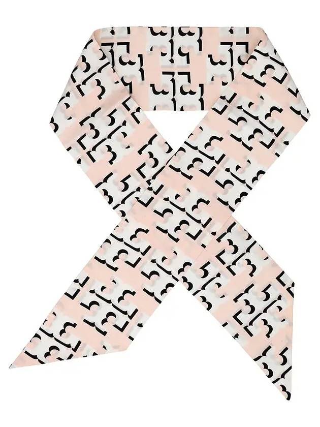 Offset Logo Ribbon Tie Scarf Pink - TORY BURCH - BALAAN 4