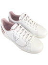 Women's V Logo Backnet Low Top Sneakers White Pink - VALENTINO - BALAAN 2