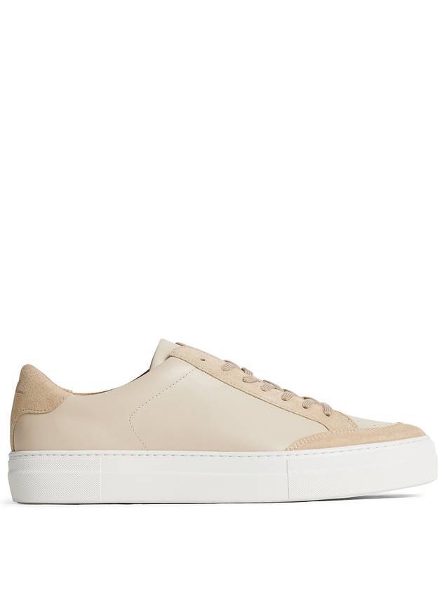 Art Signature Leather Low Top Sneakers Batique Khaki - J.LINDEBERG - BALAAN 1