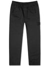 Men's Ghost Piece Wappen Patch Training Cargo Pants Black - STONE ISLAND - BALAAN 3