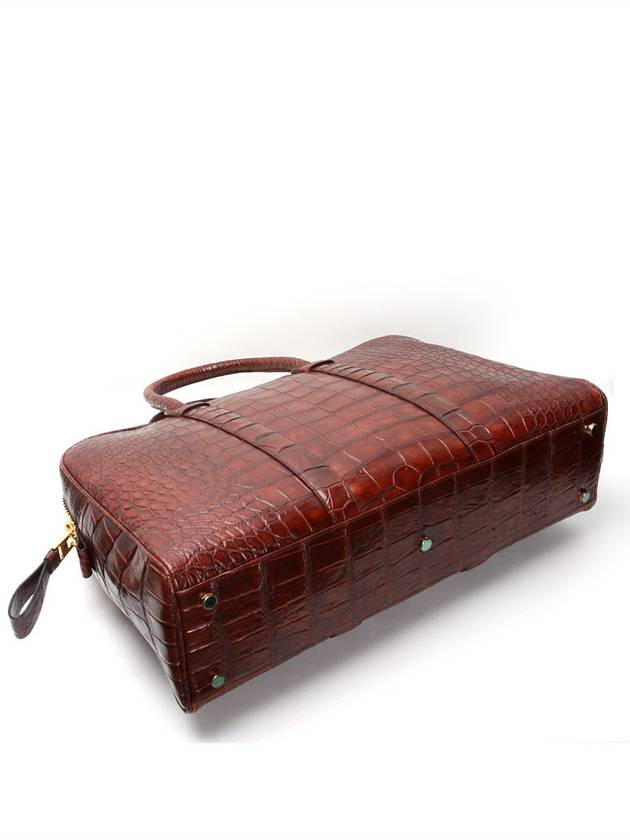 Tom Ford Burgundy Alligator Tote Bag - TOM FORD - BALAAN 4