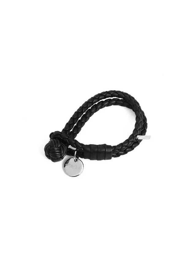 Intrecciato Double Weaving Bracelet Black - BOTTEGA VENETA - BALAAN 2