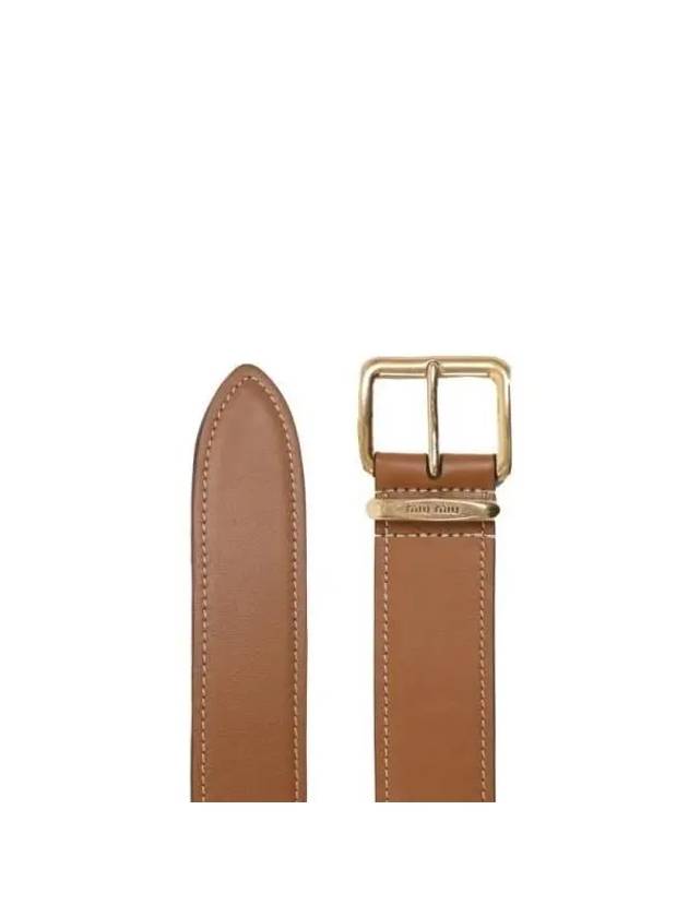 Logo Detail Leather Belt 5CC536 2AIX F098L - MIU MIU - BALAAN 4