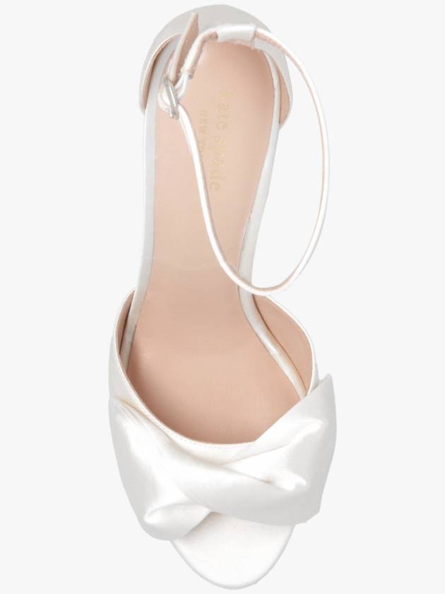 Kate Spade Satin Heeled Sandals, Women's, Cream - KATE SPADE - BALAAN 6