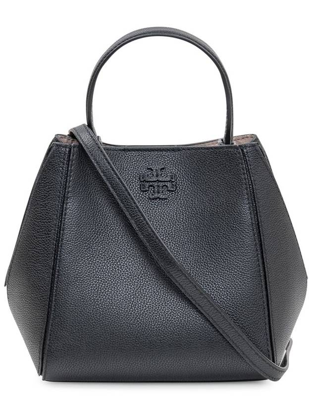 Mcgraw Logo Small Bucket Bag Black - TORY BURCH - BALAAN 3