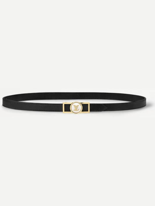 Dauphine Pearl 20MM Reversible Leather Belt Black - LOUIS VUITTON - BALAAN 2