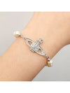 Mini Bas Relief Pearl Bracelet Silver - VIVIENNE WESTWOOD - BALAAN 3