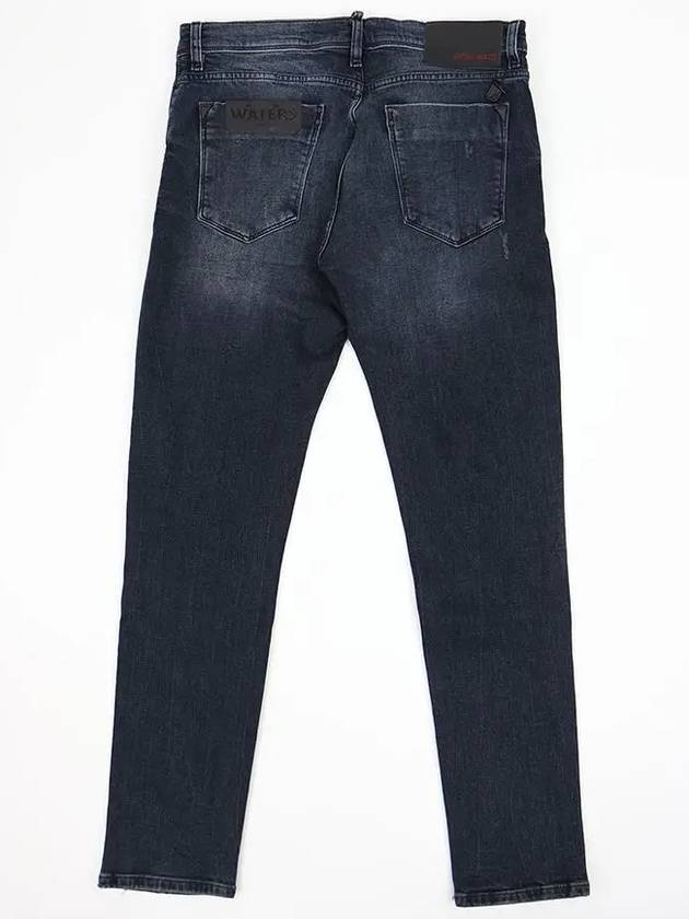 Slim patch denim medium blue JN163 - IKALOOOK - BALAAN 3