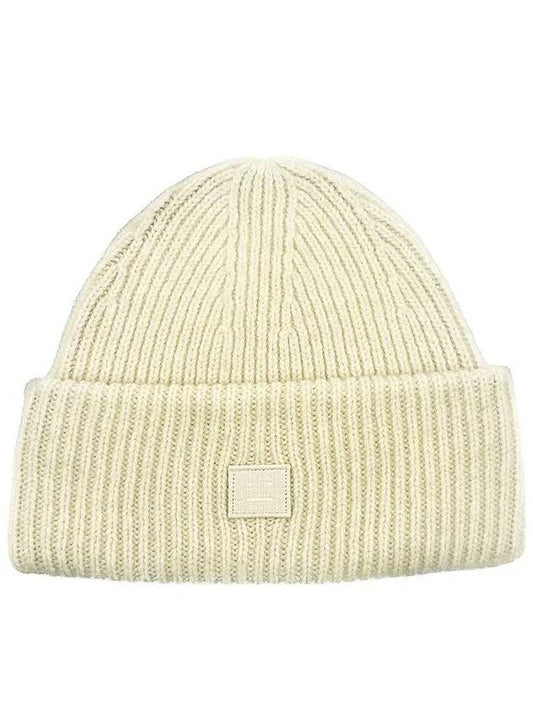 Small Face Logo Beanie Oatmeal Melange - ACNE STUDIOS - BALAAN 2