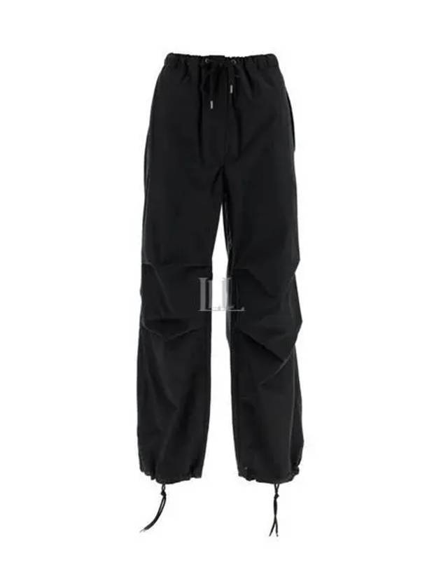 Relaxed Fit Straight Pants Black - ACNE STUDIOS - BALAAN 2