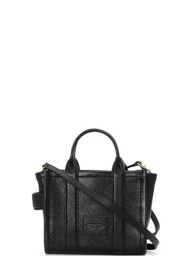 Mini Micro Leather Tote Bag Black - MARC JACOBS - BALAAN 4