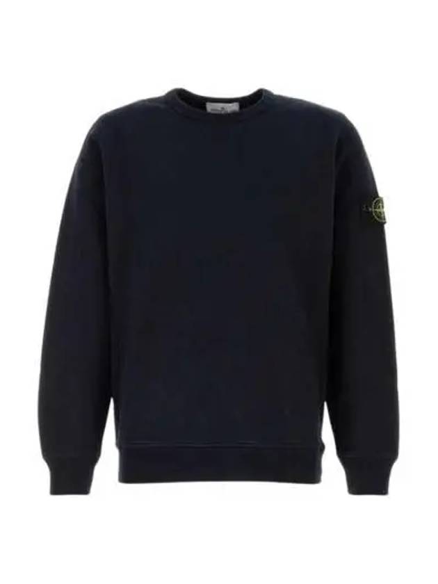 Wappen Patch Crew Neck Cotton Sweatshirt Navy - STONE ISLAND - BALAAN 3