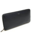 100953 Black Leather Vertical Zip Around Long Wallet - CELINE - BALAAN 3