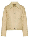 Stripe Point Collar Quilted Jacket Brown - BURBERRY - BALAAN 2