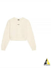 Le Grosgrain Logo Pullover Cotton Knit Top Beige - JACQUEMUS - BALAAN 2