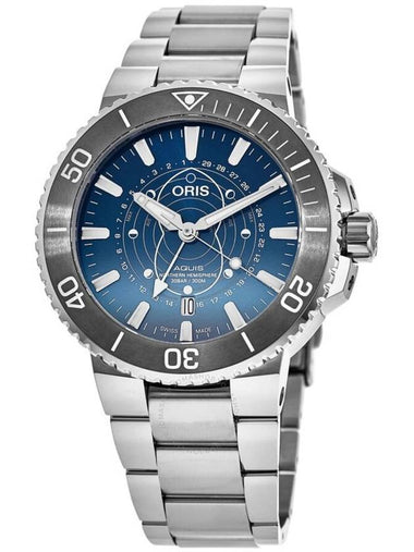 Oris Aquis Dat Watt Automatic Blue Dial Limited Edition Men's Watch 01 761 7765 4185-Set - ORIS - BALAAN 1