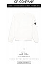 Brushed Emerized Diagonal Fleece Sweatshirt White - CP COMPANY - BALAAN 3