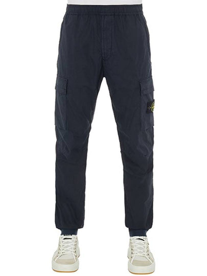 Men's Tella Paracadute Regular Fit Cargo Pants Navy - STONE ISLAND - BALAAN 2