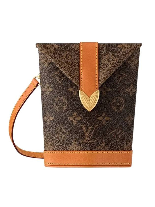 Envelope Monogram Canvas Pouch Cross Bag Brown - LOUIS VUITTON - BALAAN 1