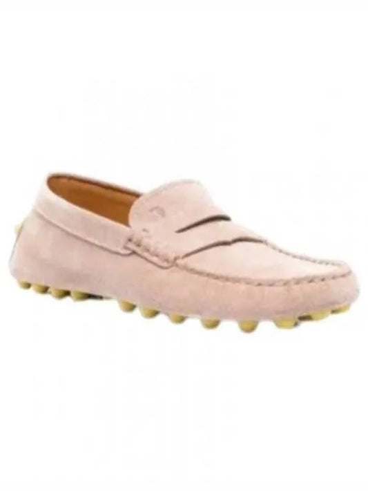 Gommino Bubble Suede Driving Shoes Beige - TOD'S - BALAAN 2