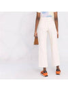 High Waist Cropped Straight Jeans White - A.P.C. - BALAAN.