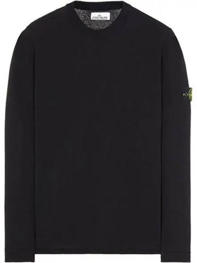 Wappen Patch Crew Neck Knit Top Black - STONE ISLAND - BALAAN 2