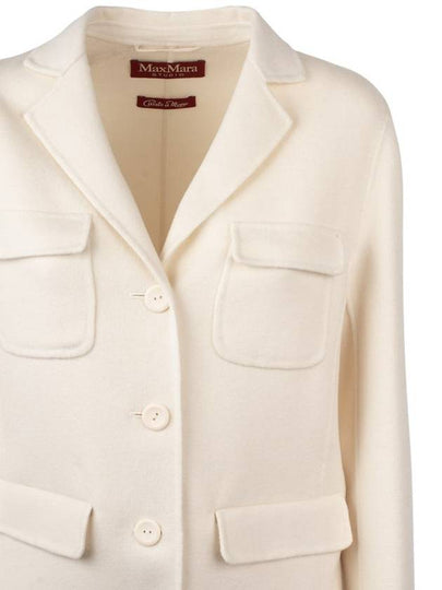 Max Mara Single-Breasted Jacket In Fine Double Fabric - MAX MARA - BALAAN 2