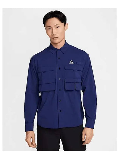 ACG Dri-FIT ADV Long Sleeve Shirt Blue - NIKE - BALAAN 2