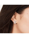 LV Iconic Earrings Silver - LOUIS VUITTON - BALAAN 5