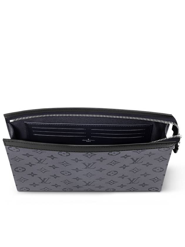 Monogram Eclipse Reverse Pochette Voyage MM Pouch Bag Grey - LOUIS VUITTON - BALAAN 5