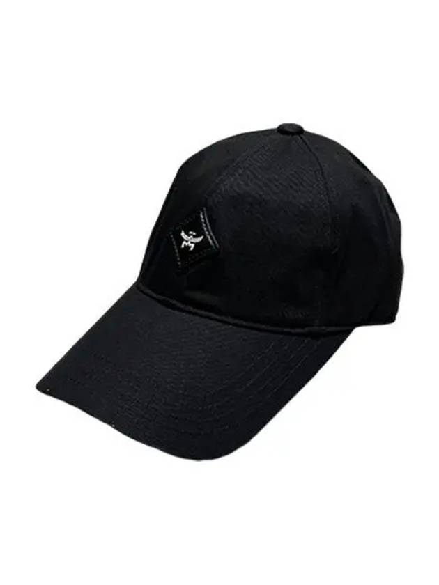 Essentials Diamond Cotton Twill Ball Cap Black - MCM - BALAAN 2