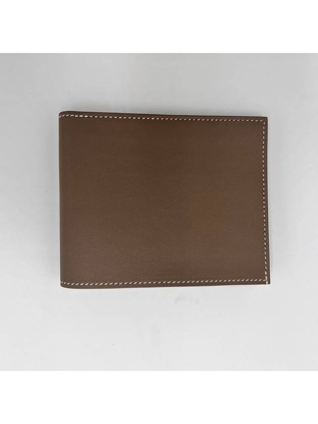 Citizen Twill Compact Card Wallet Brown - HERMES - BALAAN 2