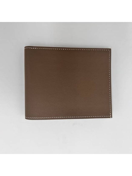 Citizen Twill Compact Card Holder Swift Silk Cloche Etoupe Sun - HERMES - BALAAN 2