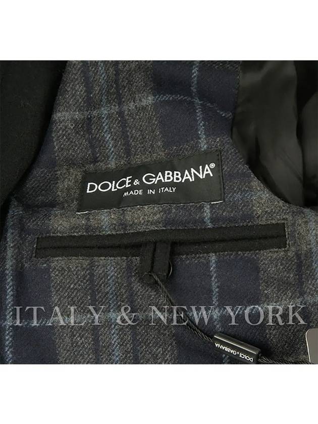 Zip Detail Wool Zip-Up Jacket Black - DOLCE&GABBANA - BALAAN 7