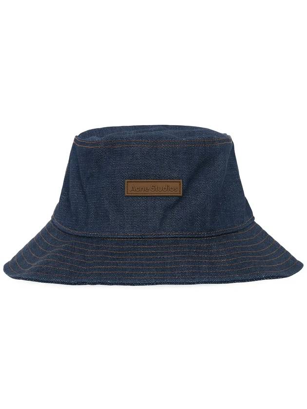 Logo Patch Denim Bucket Hat Indigo Blue - ACNE STUDIOS - BALAAN 2