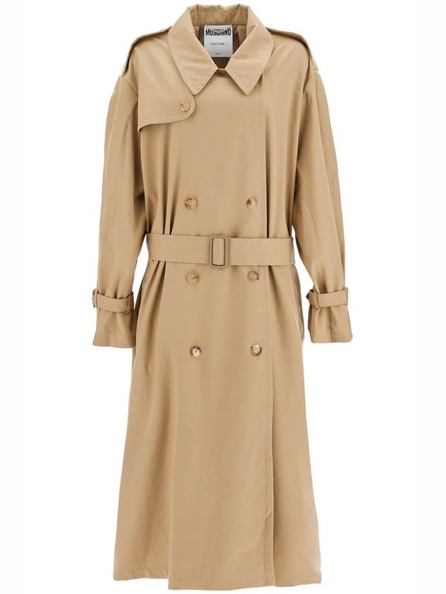 double-breasted trench coat with - MOSCHINO - BALAAN 1