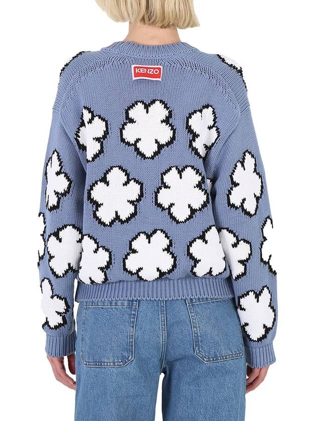 Boke Flower Cotton Sweatshirt Blue - KENZO - BALAAN 4