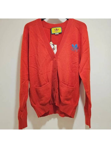 x Adidas Women s Logo Wool Cardigan 723366 - GUCCI - BALAAN 1