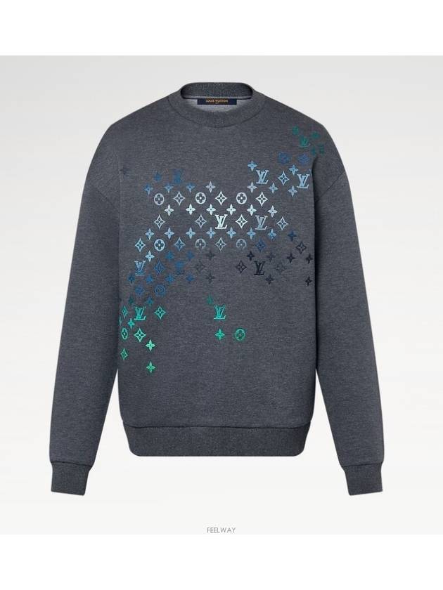 1AFVIU Embroidered Cotton Sweatshirt - LOUIS VUITTON - BALAAN 5