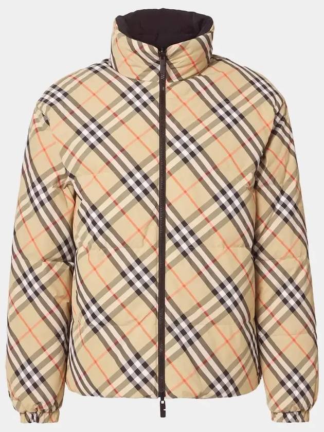 Reversible Check Down Padding Sand - BURBERRY - BALAAN 2