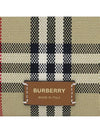 Small London Tote Bag Briar Brown Black - BURBERRY - BALAAN 5