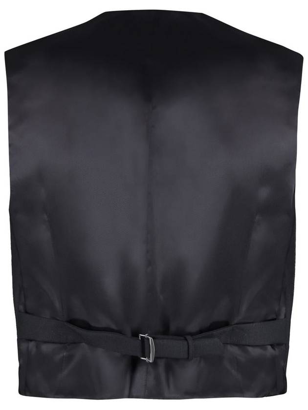 Men's Wool Mohair Formal Vest Black - GUCCI - BALAAN 3