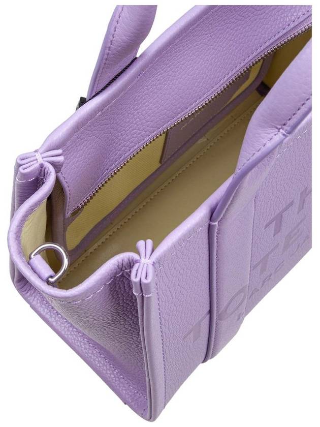 Small Leather Tote Bag Purple - MARC JACOBS - BALAAN 5