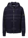 Men's Wappen Patch Zip-up Jacket Navy - STONE ISLAND - BALAAN 2