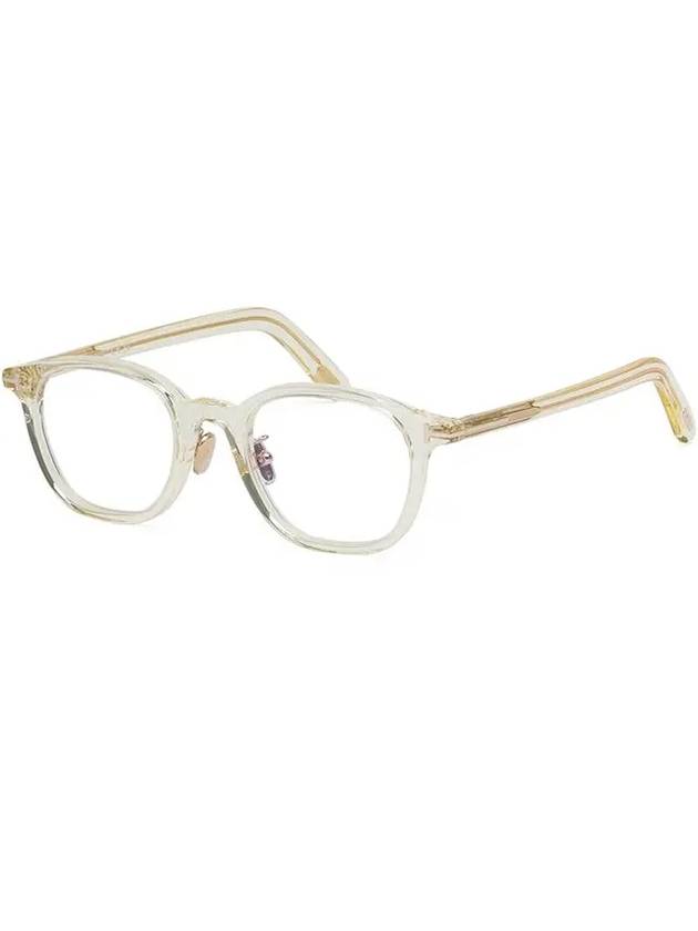 Blue light blocking glasses frame TF5858DB 039 transparent horn rim Asian fit eye protection - TOM FORD - BALAAN 7