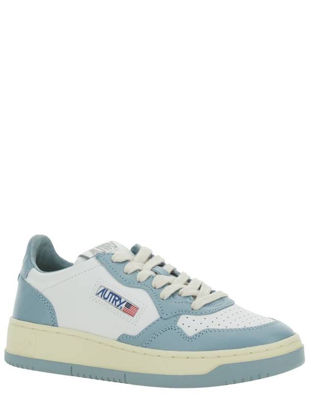 'Medalist' Light-Blue Low Top Sneakers With Logo Patch In Leather Woman - AUTRY - BALAAN 2